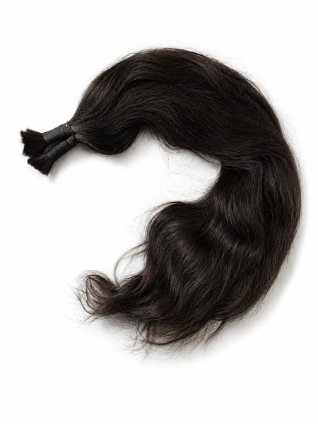 Bulk / Loose Hair Extensions | Standard Double Drawn | Natural Wavy