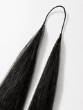 Crochet Hair Extensions (Handmade Feather Base) | Pack of 12 pairs of 24 strands | Straight