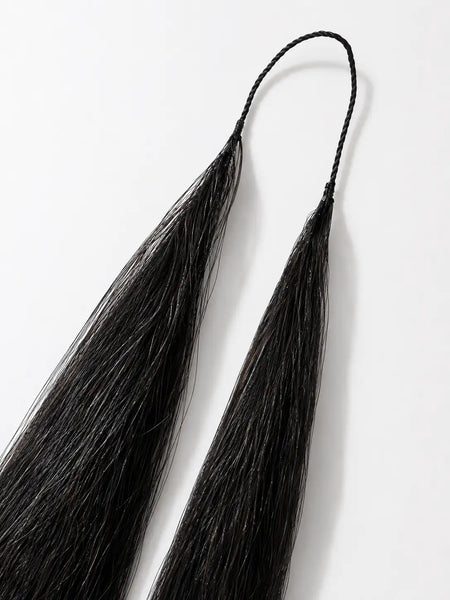 Crochet Hair Extensions (Handmade Feather Base) | Pack of 12 pairs of 24 strands | Straight