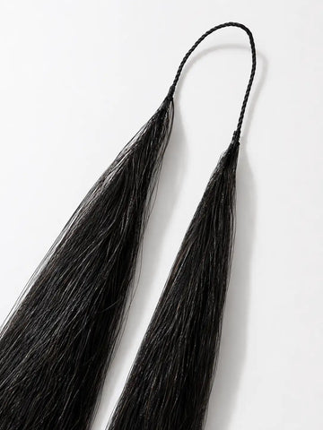 Crochet Hair Extensions (Handmade Feather Base) | Pack of 12 pairs of 24 strands | Straight