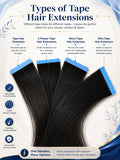 Tape Hair Extensions | Set of 20 pcs | Straight