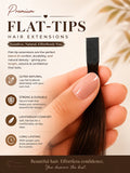 Flat Tips Hair Extensions | Pack of 25 strands | Straight