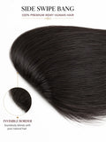Invisible Side Swipe Bang with Side Patch – 3 Styles in 1