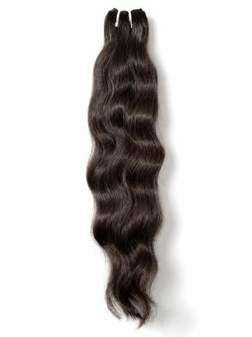 Machine Weft Bundles Hair Extensions | Standard Double Drawn | Natural Wavy