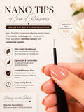 Nano Tips Hair Extensions | Pack of 25 strands | Straight