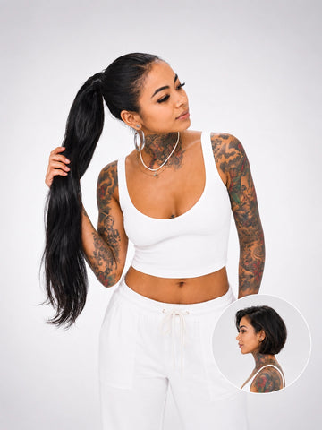 Wrap Around Ponytail Extensions | Natural Wavy