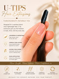 U Tips Hair Extensions | Pack of 25 strands | Straight